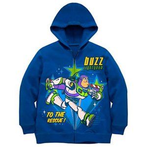 Disney Store Exclusive BUZZ LIGHTYEAR Boys Hooded Sweater Med 7/8 🆕NWT